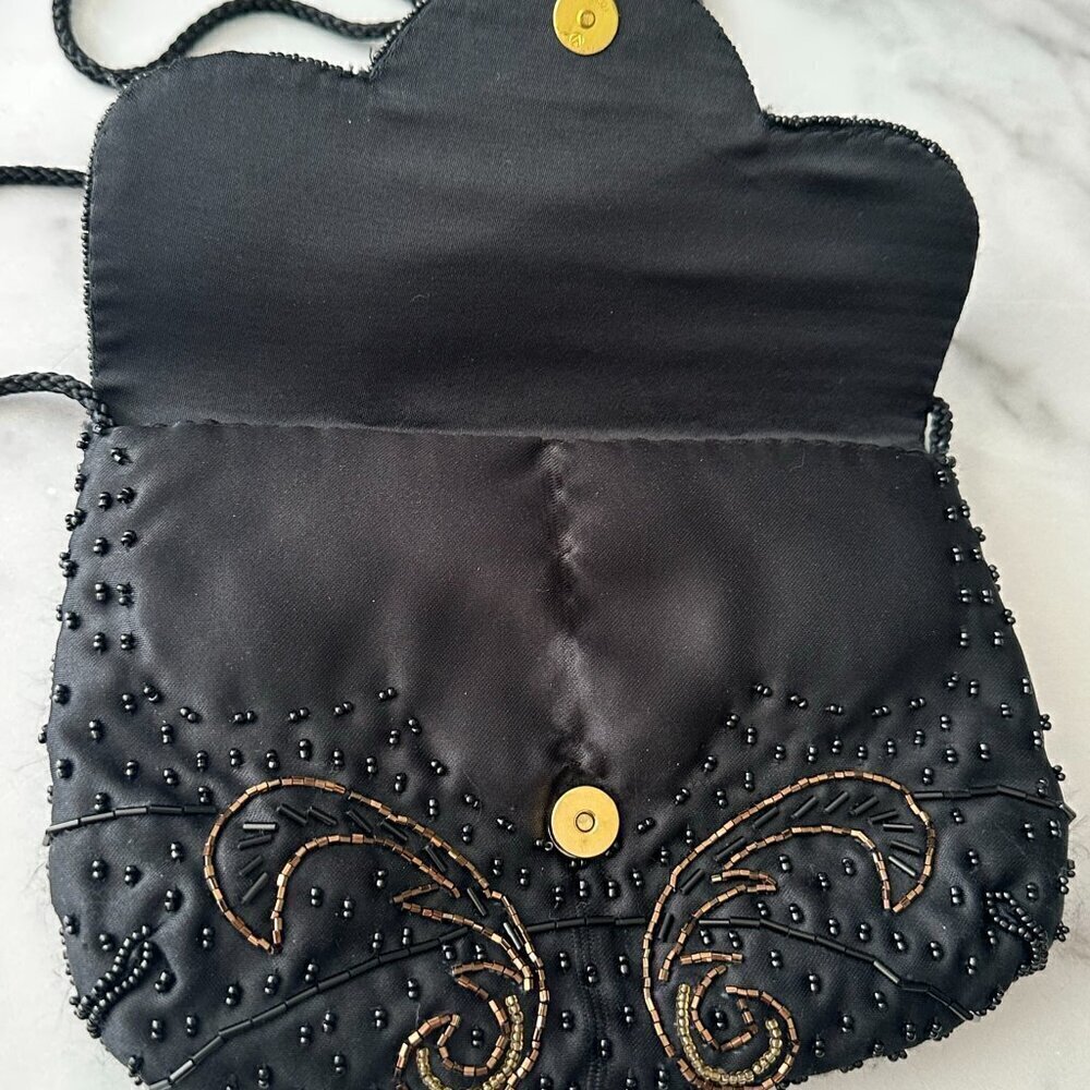 Evening bag Carla Marchi ornate beading‎ - Ruby Lane - Picture 4 of 6